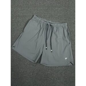 Fabletics The One Shorts Men's Large Gray Lightweight Wicking Gym Training 7"